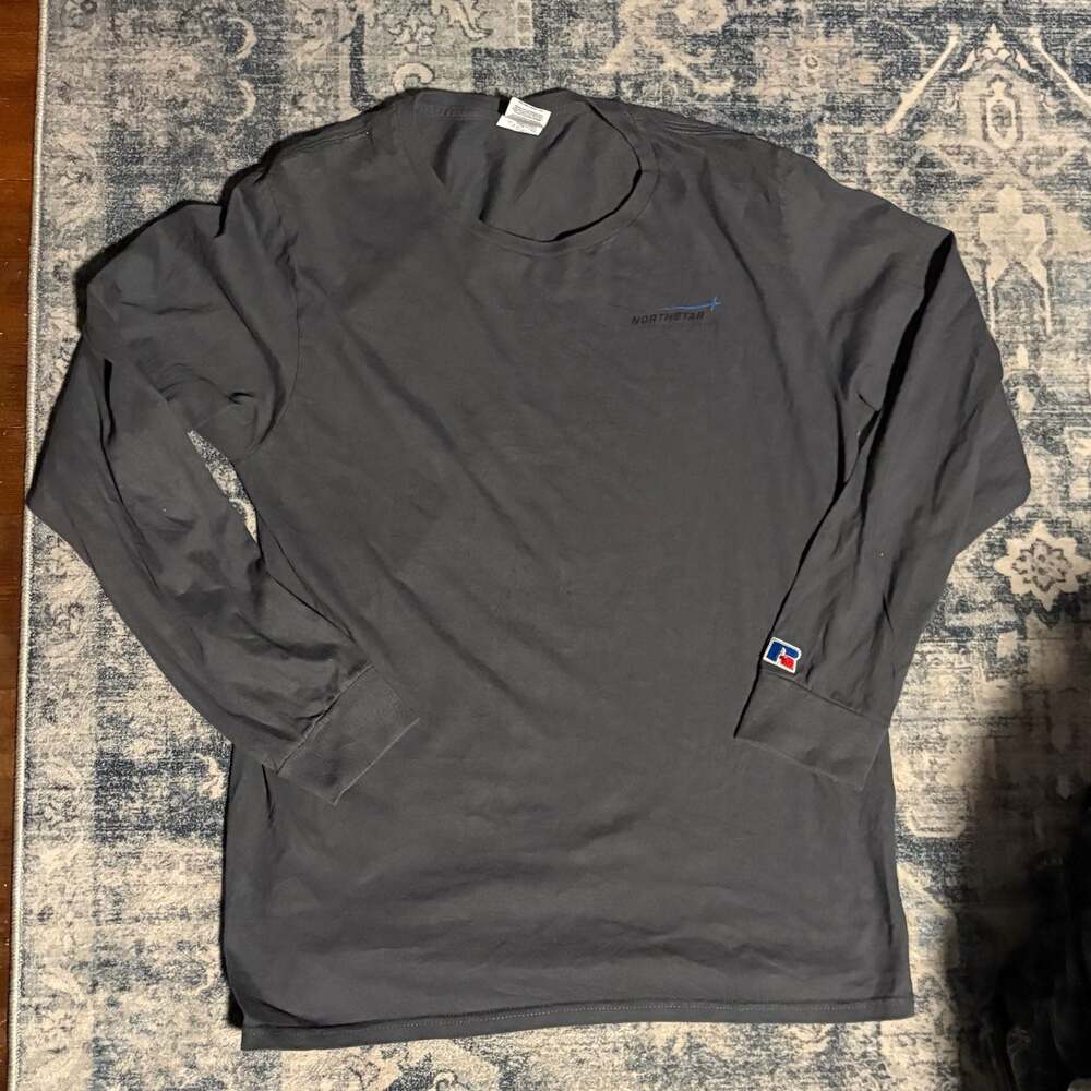 Russell Athletic Northstar Long Sleeve T-Shirt, Charcoal, Medium